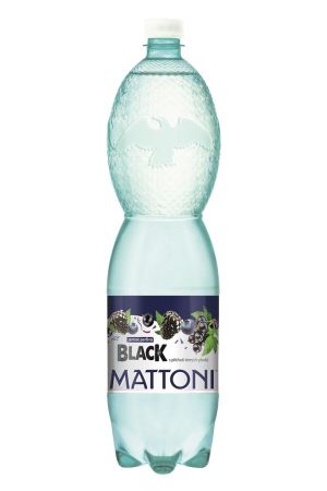 Mattoni minerální voda s příchutí Black tmavé ovoce 1,5 l