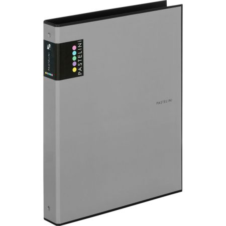 Pořadač A4 kroužkový PASTELINi - 4-kroužek / šedá Pořadač A4 kroužkový PASTELINi - 4-kroužek / šedá