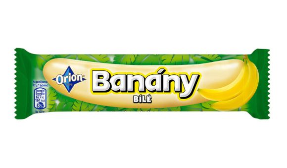 Banány v čokoládě - bílé / 45 g