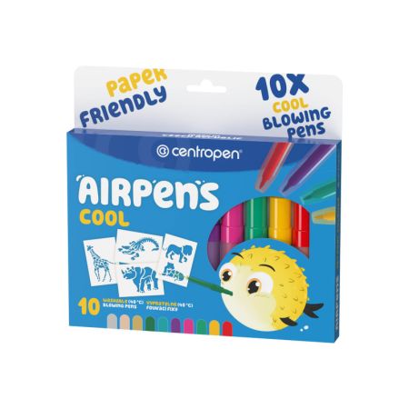 Foukací fixy Centropen AirPens 1500/10 - Cool / sada 10 ks