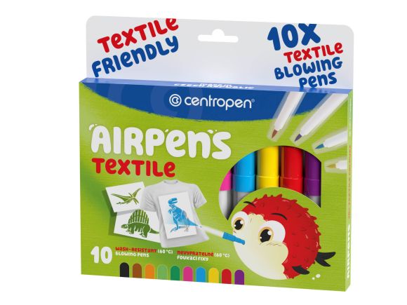 Foukací fixy Centropen AirPens TEXTILE 1539 - na textil / sada 10 ks Foukací fixy Centropen AirPens TEXTILE 1539 - na textil / sada 10 ks