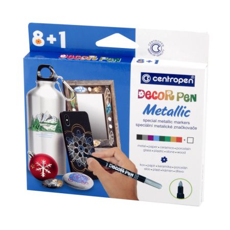 Popisovač Centropen DECOR PEN Metallic 2737 / 8+1 Popisovač Centropen DECOR PEN Metallic 2737 / 8+1