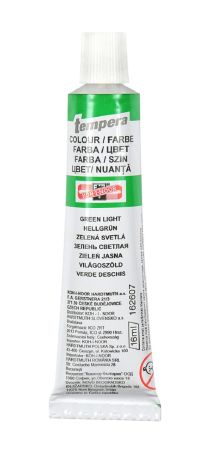 Temperová barva - rumělka zelaná světlá / tuba 16 ml Temperová barva - rumělka zelaná světlá / tuba 16 ml