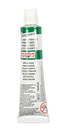 Temperová barva - rumělka zelená tmavá / tuba 16 ml Temperová barva - rumělka zelená tmavá / tuba 16 ml