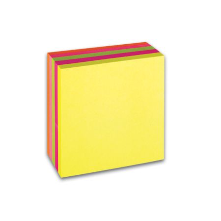 Samolepicí bločky Concorde kostky neonové - 76 mm x 76 mm / 400 lístků Samolepicí bločky Concorde kostky neonové - 76 mm x 76 mm / 400 lístků