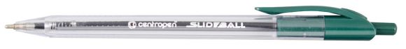 Kuličkové pero Centropen Slide ball Clicker 2225 - zelená Kuličkové pero Centropen Slide ball Clicker 2225 - zelená