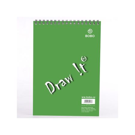Blok BOBO s horní vazbou - A5 / čtvereček