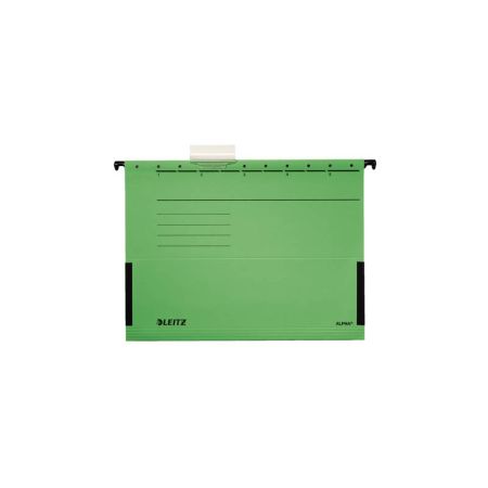 Závěsné desky Leitz Alpha s bočnicemi - zelená