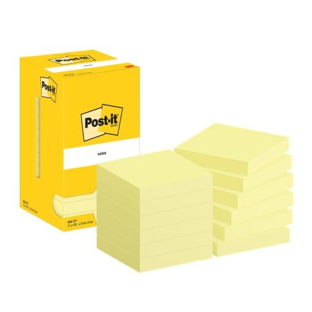 Samolepicí bločky Post-it - 76 mm x 76 mm / 12 x 100 lístků Samolepicí bločky Post-it - 76 mm x 76 mm / 12 x 100 lístků