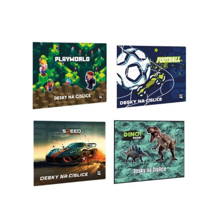 Desky na číslice / mix pro kluky Desky na číslice / mix pro kluky