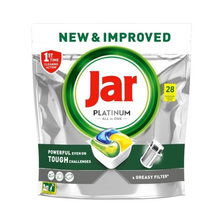 JAR tablety do myčky Platinum All-in-One Yellow 3v1 / 28 ks JAR tablety do myčky Platinum All-in-One Yellow 3v1 / 28 ks
