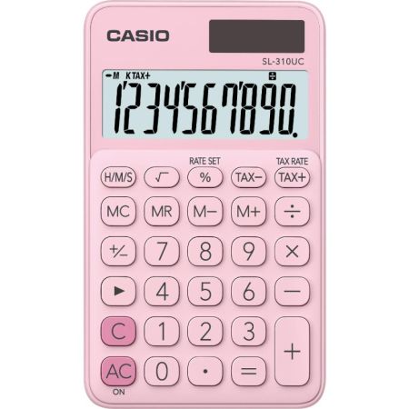Kalkulačka Casio SL 310UC kapesní - displej 10 míst / růžová Kalkulačka Casio SL 310UC kapesní - displej 10 míst / růžová