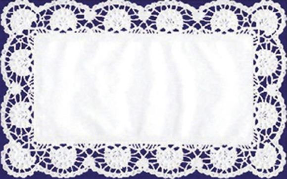 Dortová krajka - obdélník / 40 x 20 cm / 6 ks
