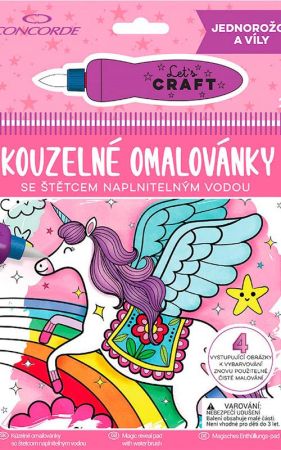 Omalovánky kouzelné CONCORDE - Jednorožci a víly