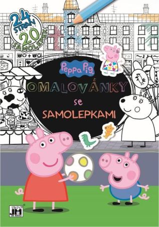 Omalovánky A4 se samolepkami - Prasátko Peppa