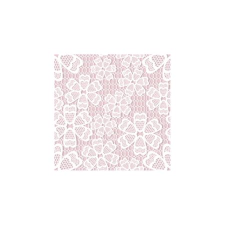 Papírové ubrousky 33x33 / 20ks / 3vr. - krajka růžová Papírové ubrousky 33x33 / 20ks / 3vr. - krajka růžová