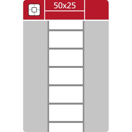 Etikety pro termotransferové tiskárny - 50 x 25 mm / 3000 etiket na kotouči Etikety pro termotransferové tiskárny - 50 x 25 mm / 3000 etiket na kotouči