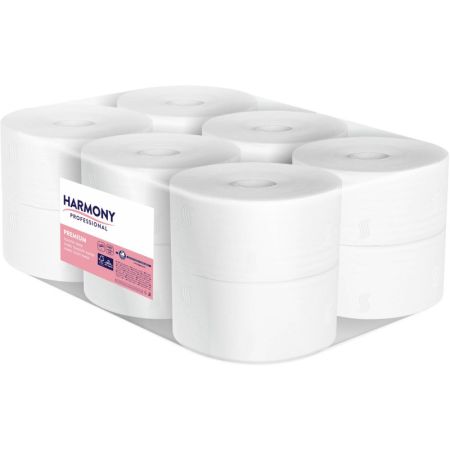 Papír toaletní Harmony Jumbo 100 % celulóza - průměr 190 mm Papír toaletní Harmony Jumbo 100 % celulóza - průměr 190 mm