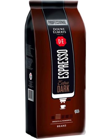 Zrnková káva Douwe Egberts Espresso Extra Dark / 1 kg