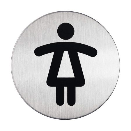 Piktrogram nerez Durable - WC dámy / Ø 83 mm
