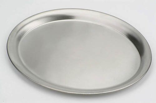 Podnos oválný 30 x 22 cm - nerezový
