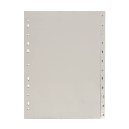 Rozdružovač A4 plastový šedý - 1 - 12