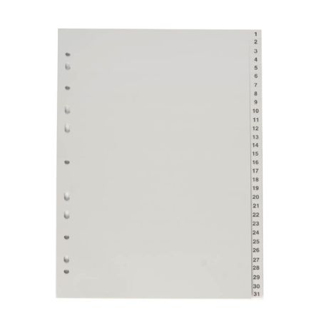 Rozdružovač A4 plastový šedý - 1 - 31 Rozdružovač A4 plastový šedý - 1 - 31