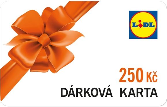DÁREK! Dárková karta LIDL 250,- Kč