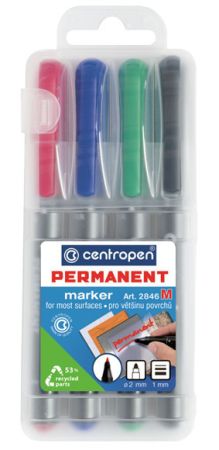 Popisovač Centropen Permanent 2846 / sada 4 ks Popisovač Centropen Permanent 2846 / sada 4 ks