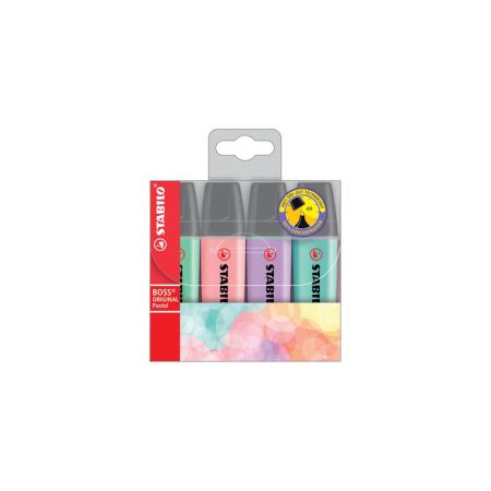 Zvýrazňovač STABILO® BOSS ORIGINAL PASTEL / sada 4 ks Zvýrazňovač STABILO® BOSS ORIGINAL PASTEL / sada 4 ks