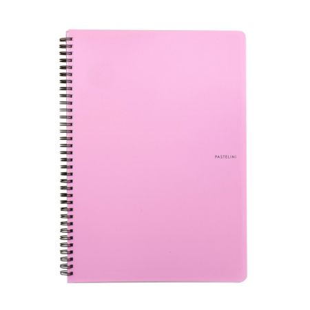 Blok kroužkový PASTELINi - A4 / linka / růžová