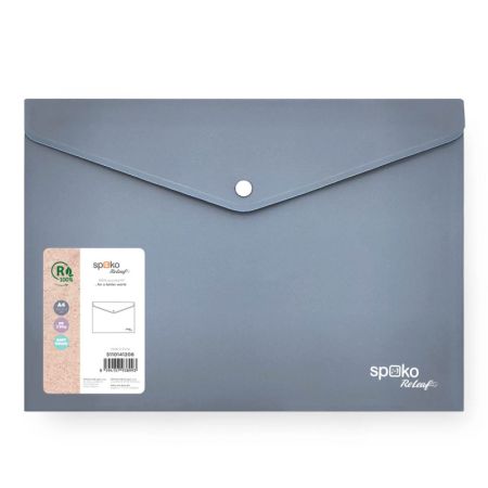 Spisové desky s drukem Spoko ReLeaf Soft touch - A4 / šedomodrá Spisové desky s drukem Spoko ReLeaf Soft touch - A4 / šedomodrá