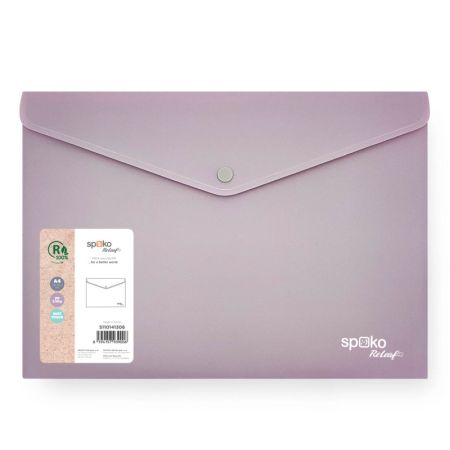 Spisové desky s drukem Spoko ReLeaf Soft touch - A4 / levandulová Spisové desky s drukem Spoko ReLeaf Soft touch - A4 / levandulová