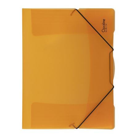 Spisové desky A4 s gumou Opaline - oranžová Spisové desky A4 s gumou Opaline - oranžová