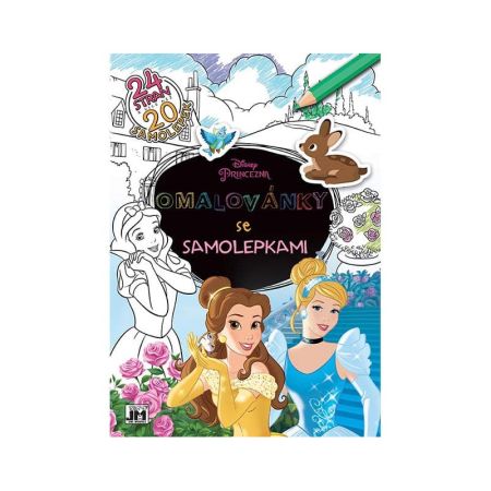 Omalovánky A4 se samolepkami - Disney Princezny Omalovánky A4 se samolepkami - Disney Princezny