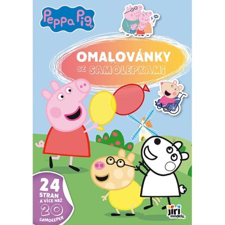 Omalovánky A4 se samolepkami - Prasátko Peppa Omalovánky A4 se samolepkami - Prasátko Peppa