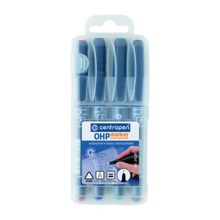 Popisovač Centropen Permanent OHP 2636 / sada 4 ks Popisovač Centropen Permanent OHP 2636 / sada 4 ks