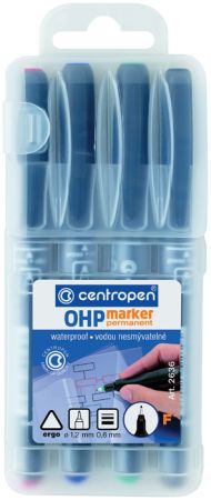 Popisovač Centropen Permanent OHP 2636 / sada 4 ks Popisovač Centropen Permanent OHP 2636 / sada 4 ks