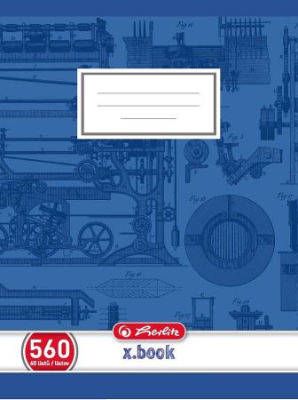 Sešit školní Herlitz Premium 560 - A5 / čistý / 60 listů