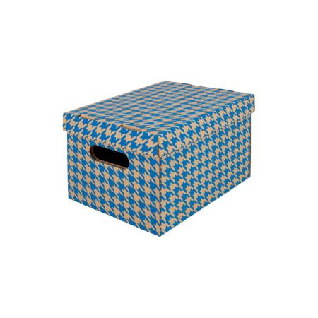 Krabice Emba úložná s víkem A4 / 30 x 22,5 x 20 cm / modrá