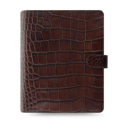 Filofax Classic Croc - A5 / kaštanová