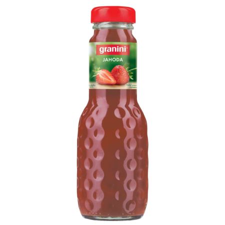 Džus Granini jahoda 100% 0,2 l / sklo Džus Granini jahoda 100% 0,2 l / sklo