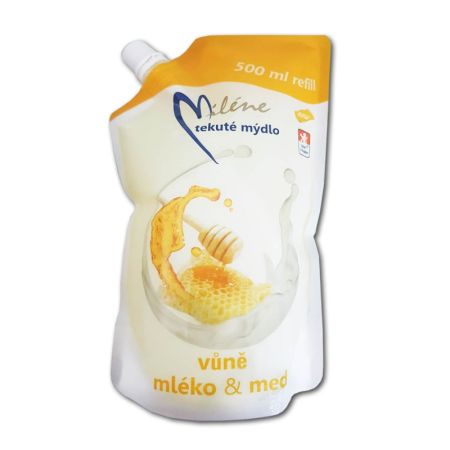 Tekuté mýdlo Miléne mléko a med - náplň / 500 ml Tekuté mýdlo Miléne mléko a med - náplň / 500 ml