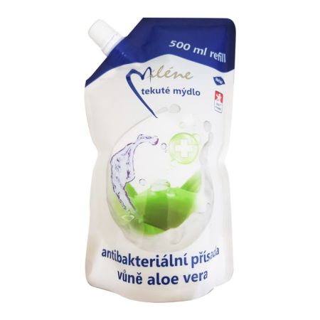 Tekuté mýdlo Miléne Aloe vera antibakteriální - náplň / 500 ml Tekuté mýdlo Miléne Aloe vera antibakteriální - náplň / 500 ml