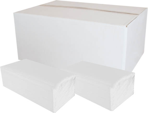 Papírové ručníky skládané Z-Z PrimaSOFT bílé / 2-vrstvé / 150 ks