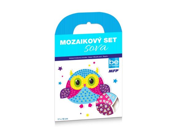 mozaikový set - Sova 17x18cm 1041947 mozaikový set - Sova 17x18cm 1041947