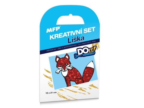 kreativní set - Liška - fóliová technika 1041995