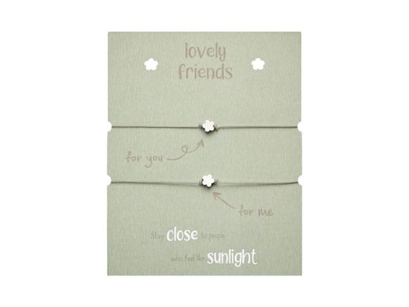 gifty - Lovely Friends náramek - ss. Flower 1042794 gifty - Lovely Friends náramek - ss. Flower 1042794