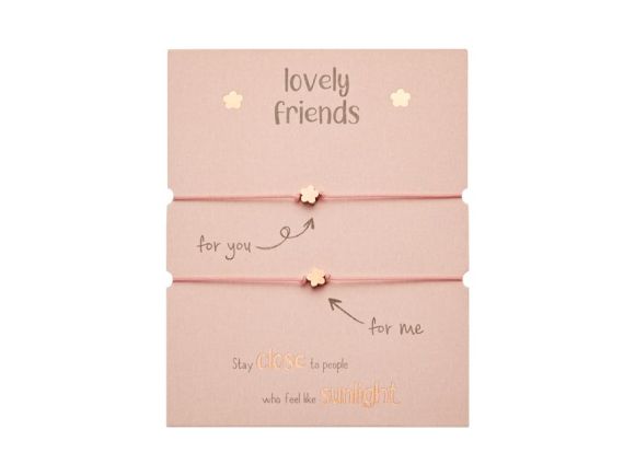 gifty - Lovely Friends náramek - rg. plated Flower 1042797 gifty - Lovely Friends náramek - rg. plated Flower 1042797