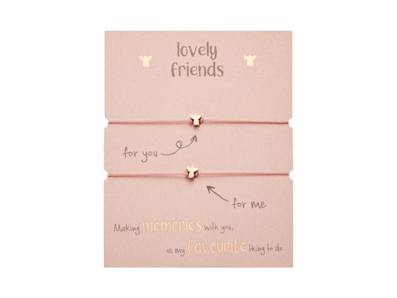 gifty - Lovely Friends náramek - rg. plated Angel 1042798 gifty - Lovely Friends náramek - rg. plated Angel 1042798
